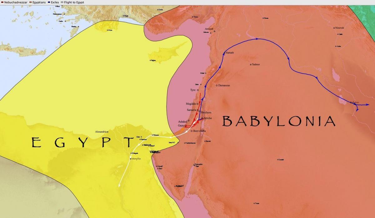 Kart Babylon, Misir