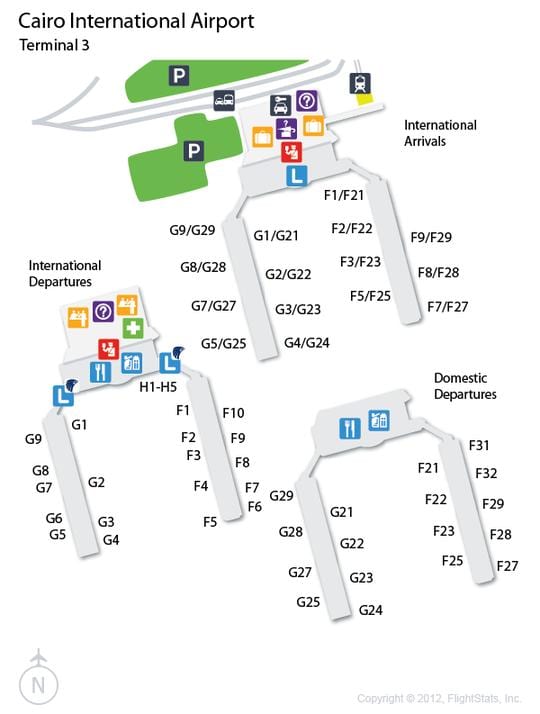 Kart Qahirə hava limanında terminal 